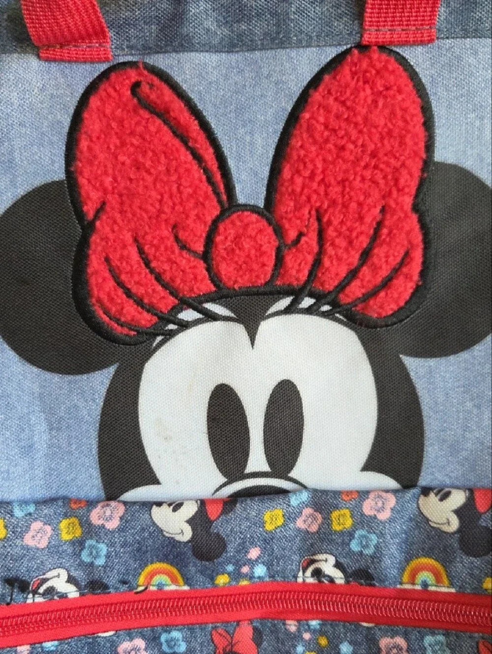 Disney Minnie Mouse Backpack  Red And Blue